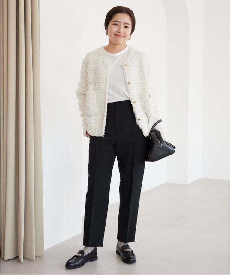 SLOBE IENA「《WEB限定》petiteハイウエストテーパードパンツ」|スラックス|