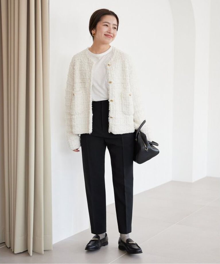 SLOBE IENA「《WEB限定》petiteハイウエストテーパードパンツ」|スラックス|