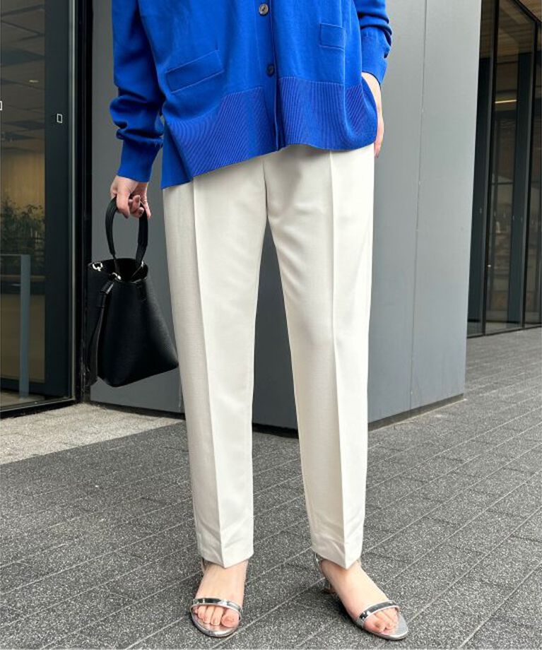 SLOBE IENA「《WEB限定》petiteハイウエストテーパードパンツ」|スラックス|