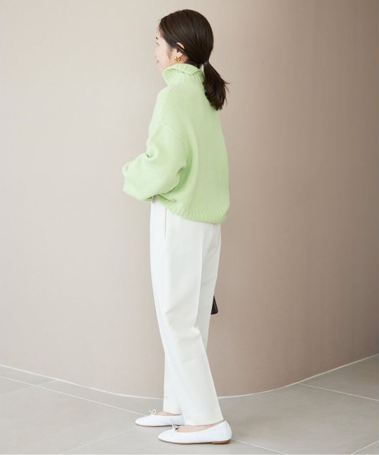 SLOBE IENA「《WEB限定》petiteハイウエストテーパードパンツ」|スラックス|