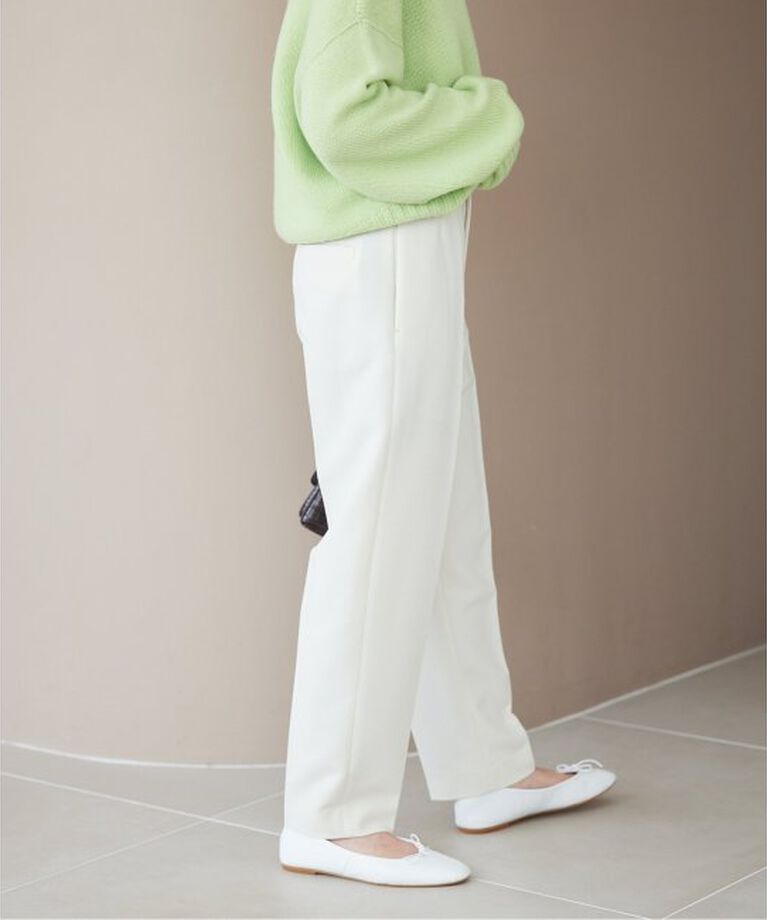 SLOBE IENA「《WEB限定》petiteハイウエストテーパードパンツ」|スラックス|