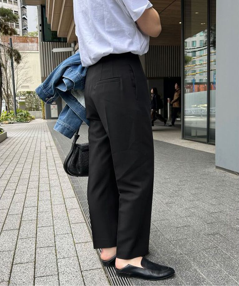 SLOBE IENA「《WEB限定》petiteハイウエストテーパードパンツ」|スラックス|