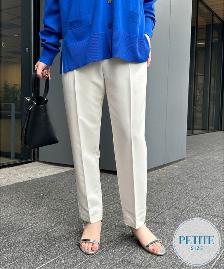SLOBE IENA「《WEB限定》petiteハイウエストテーパードパンツ」|スラックス|ナチュラル