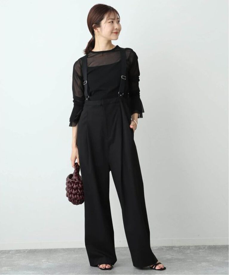 SLOBE IENA「《追加》ラッフルスリーブチュールプルオーバー」|Tシャツ・カットソー|