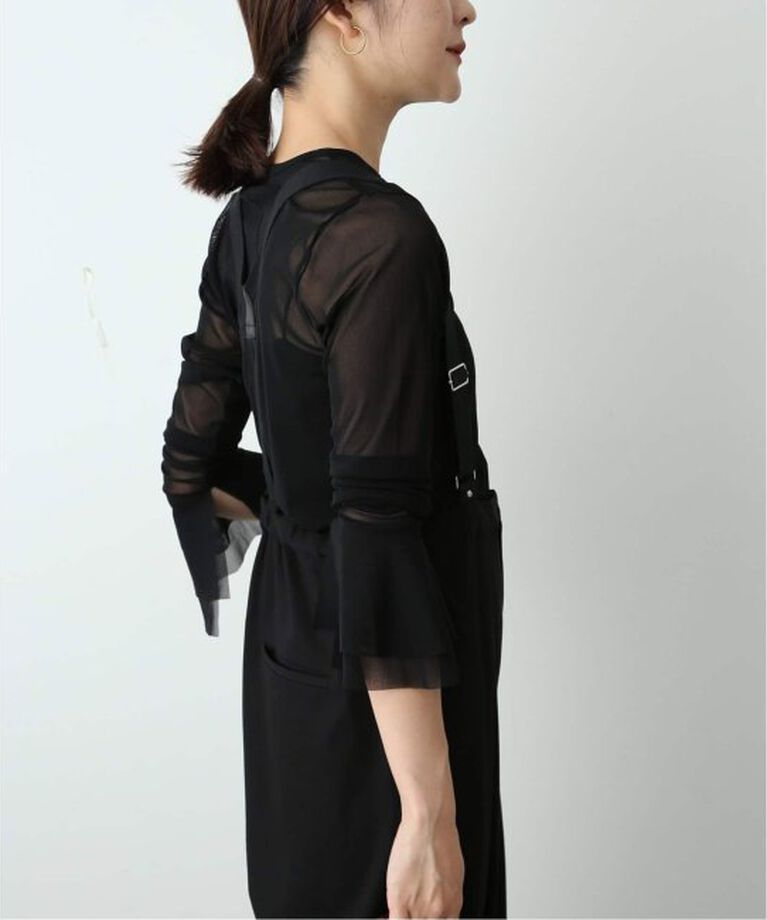 SLOBE IENA「《追加》ラッフルスリーブチュールプルオーバー」|Tシャツ・カットソー|