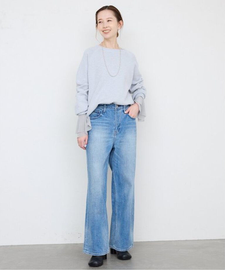 SLOBE IENA「《追加》ラッフルスリーブチュールプルオーバー」|Tシャツ・カットソー|
