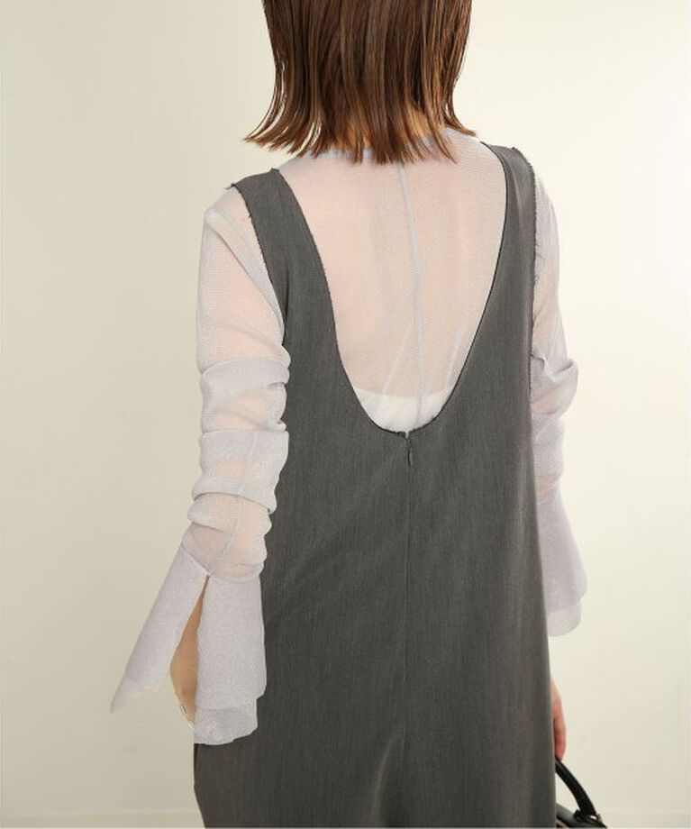 SLOBE IENA「《追加》ラッフルスリーブチュールプルオーバー」|Tシャツ・カットソー|