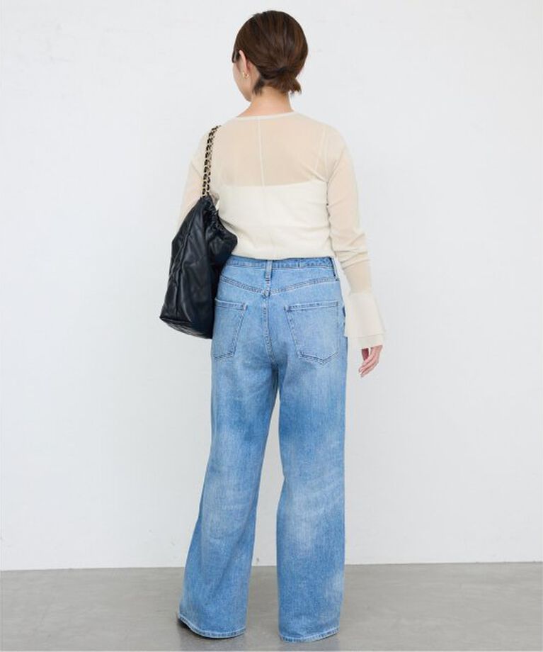 SLOBE IENA「《追加》ラッフルスリーブチュールプルオーバー」|Tシャツ・カットソー|
