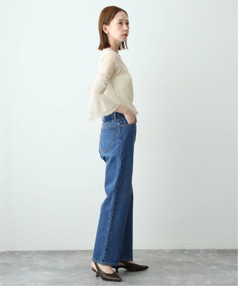 SLOBE IENA「《追加》ラッフルスリーブチュールプルオーバー」|Tシャツ・カットソー|