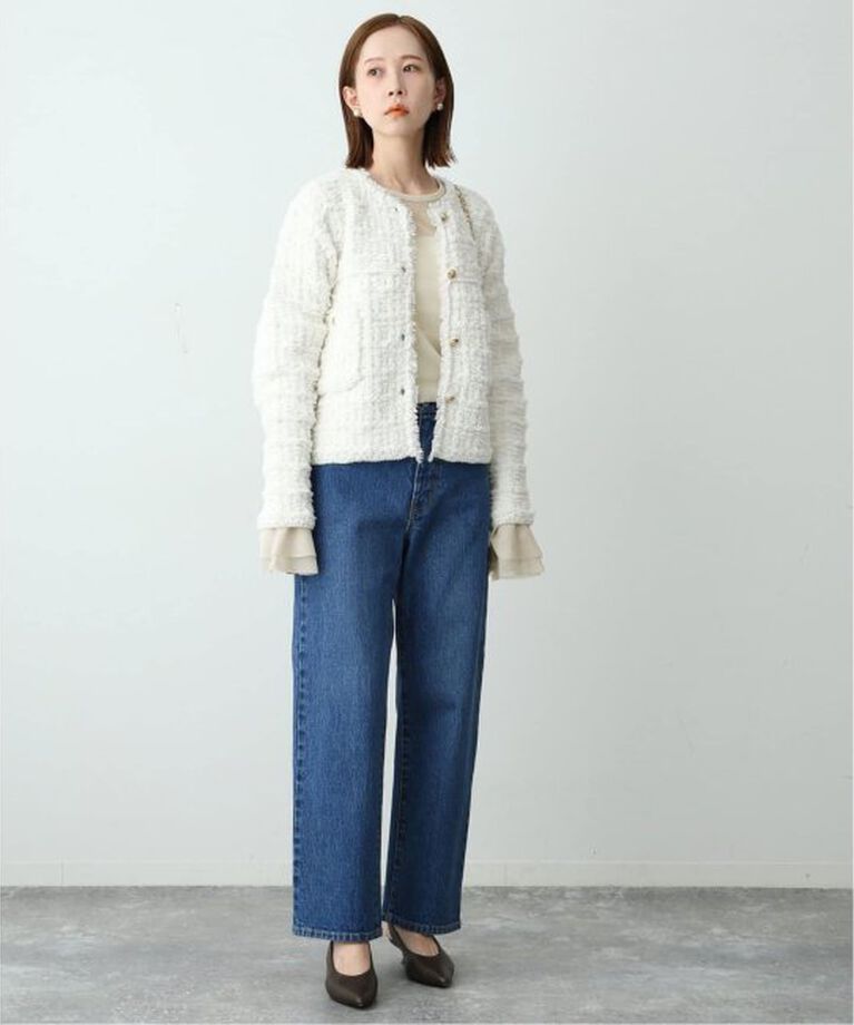 SLOBE IENA「《追加》ラッフルスリーブチュールプルオーバー」|Tシャツ・カットソー|