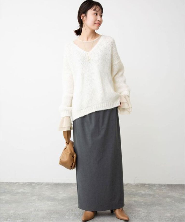 SLOBE IENA「《追加》ラッフルスリーブチュールプルオーバー」|Tシャツ・カットソー|