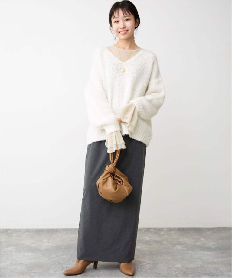 SLOBE IENA「《追加》ラッフルスリーブチュールプルオーバー」|Tシャツ・カットソー|