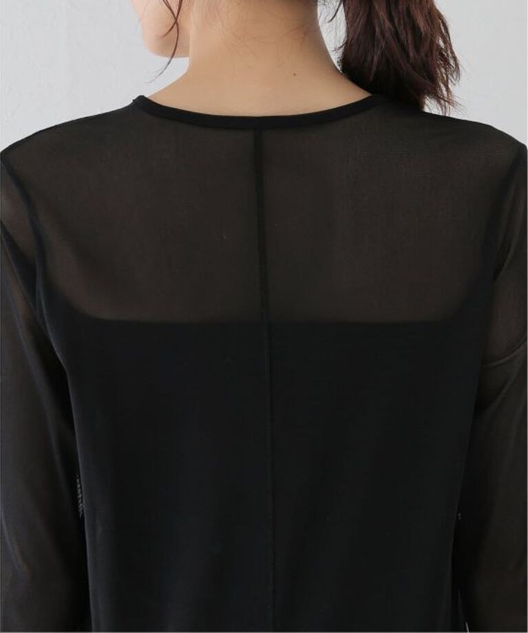 SLOBE IENA「《追加》ラッフルスリーブチュールプルオーバー」|Tシャツ・カットソー|