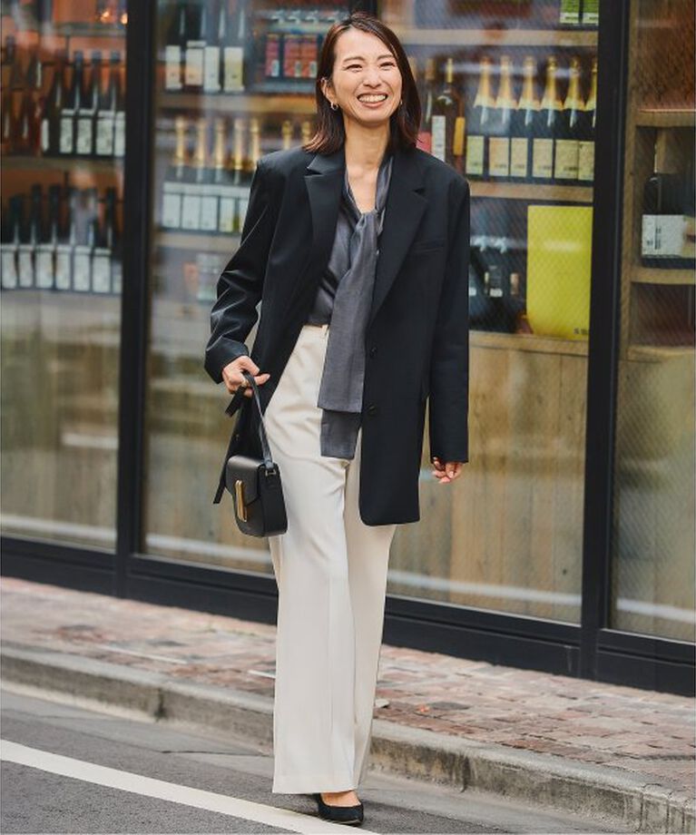 VERMEIL par iena「TAツイルストレートパンツ」|スラックス|