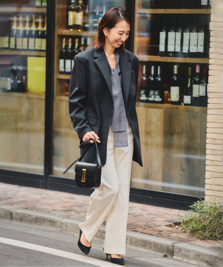 VERMEIL par iena「TAツイルストレートパンツ」|スラックス|