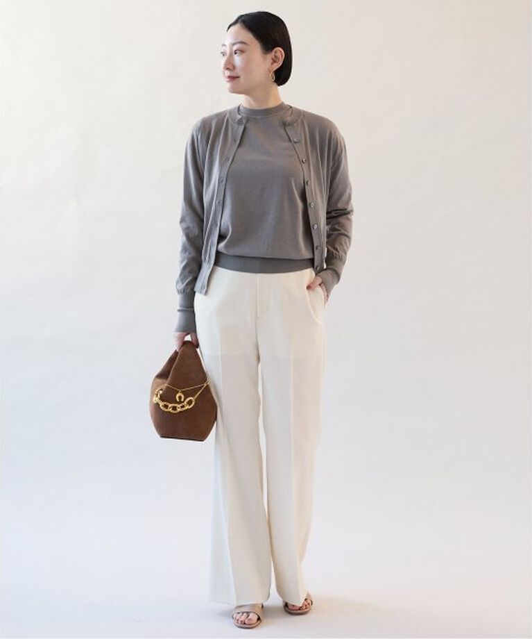 VERMEIL par iena「TAツイルストレートパンツ」|スラックス|