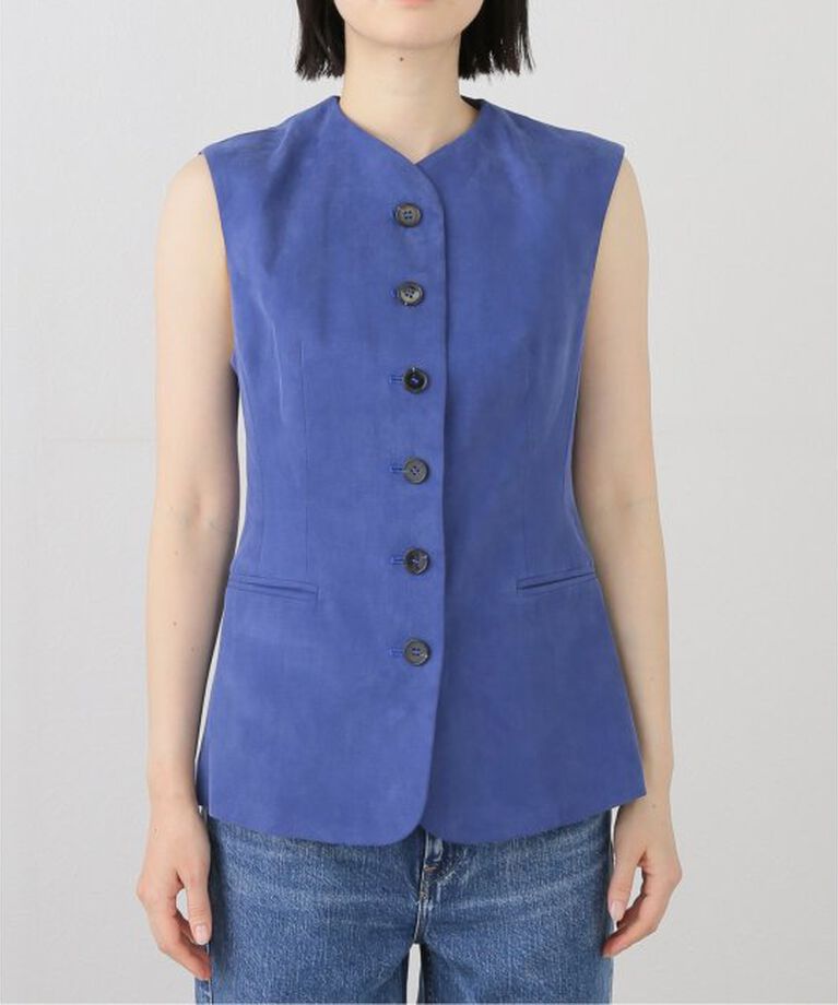 IENA LA BOUCLE「ROSEANNA/ローズアンナ ジレ S25PEACJESSIE」|その他|ブルー