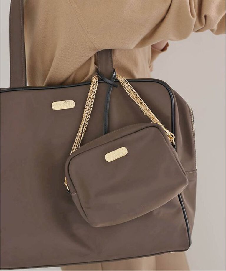 SLOBE IENA「《追加》OUTDOOR/アウトドア SLOBE別注 2WAYポーチ」|ショルダー・メッセンジャー|ブラウン