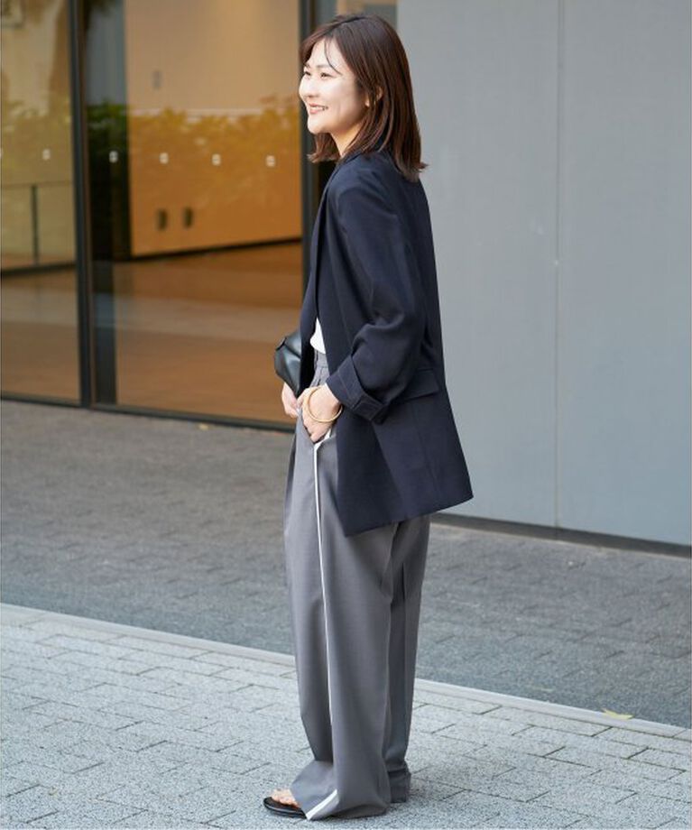 SLOBE IENA「《追加》リネンライクダブルブレストジャケット」|その他|