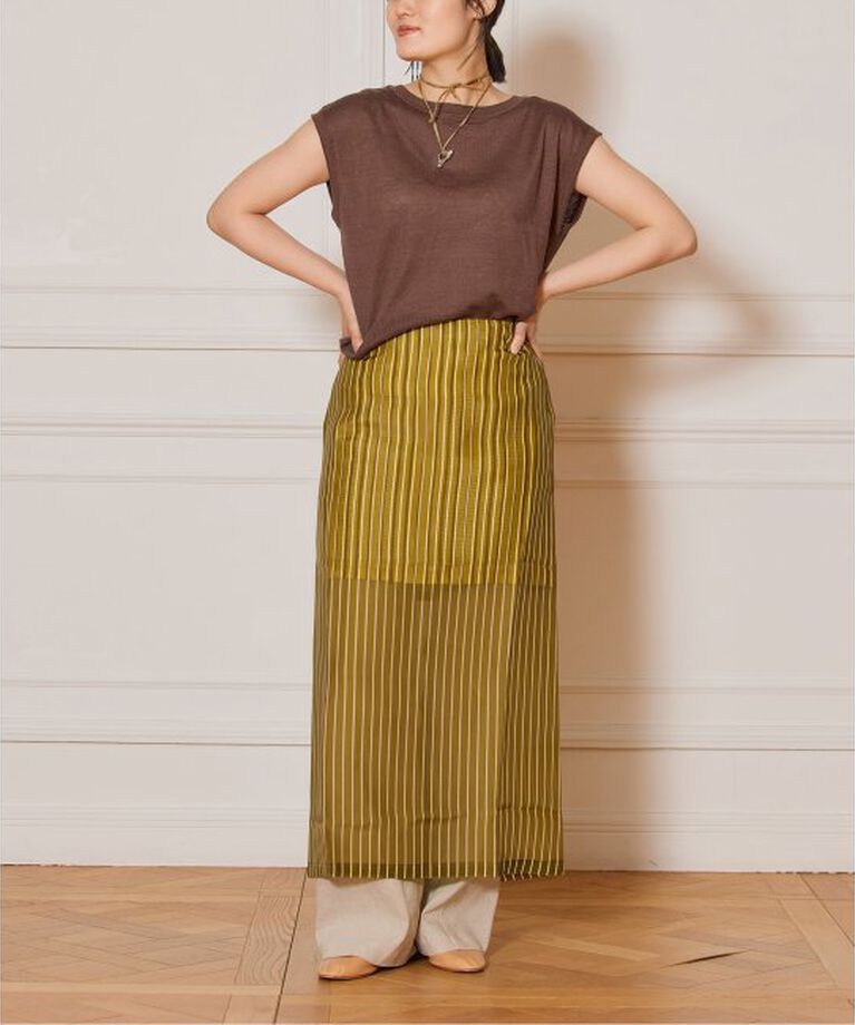 IENA LA BOUCLE「IENA LA BOUCLE Linen フレンチスリーブプルオーバー」|ニット・セーター|