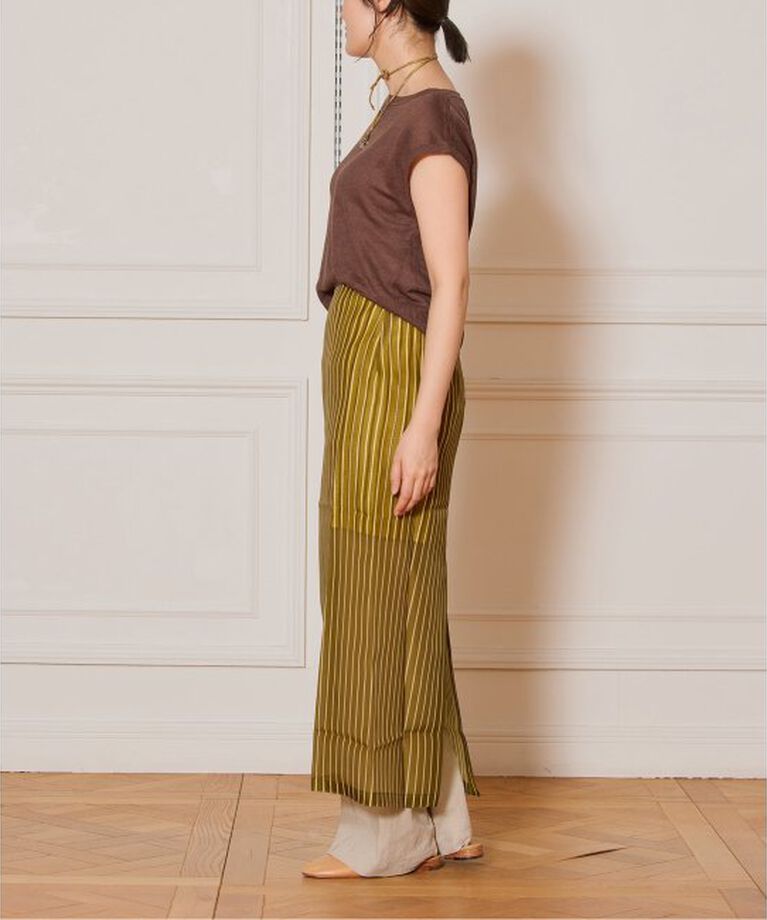 IENA LA BOUCLE「IENA LA BOUCLE Linen フレンチスリーブプルオーバー」|ニット・セーター|