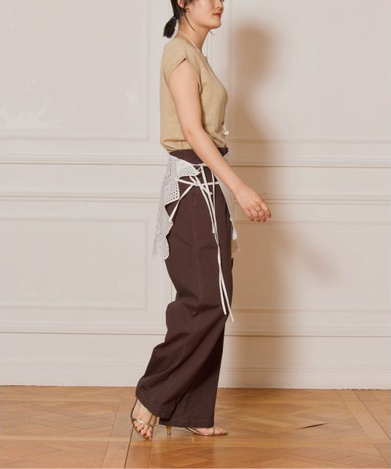 IENA LA BOUCLE「IENA LA BOUCLE Linen フレンチスリーブプルオーバー」|ニット・セーター|