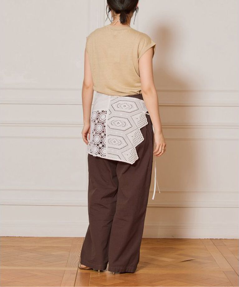 IENA LA BOUCLE「IENA LA BOUCLE Linen フレンチスリーブプルオーバー」|ニット・セーター|