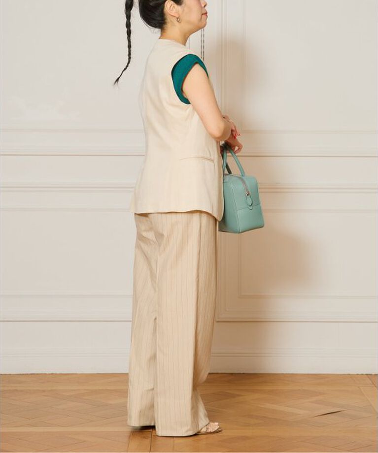 IENA LA BOUCLE「IENA LA BOUCLE Linen フレンチスリーブプルオーバー」|ニット・セーター|