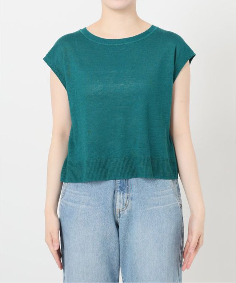 IENA LA BOUCLE「IENA LA BOUCLE Linen フレンチスリーブプルオーバー」|ニット・セーター|
