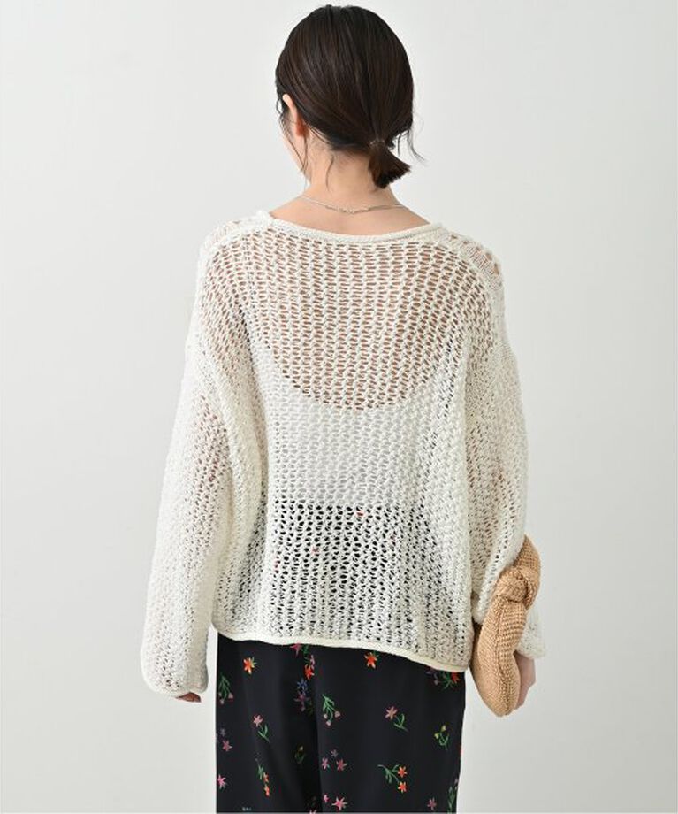 SLOBE IENA「《追加》LOGAN/ローガン SLOBE別注 メッシュプルオーバー LG-25SS09」|ニット・セーター|