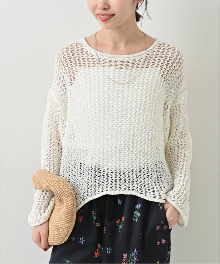 SLOBE IENA「《追加》LOGAN/ローガン SLOBE別注 メッシュプルオーバー LG-25SS09」|ニット・セーター|
