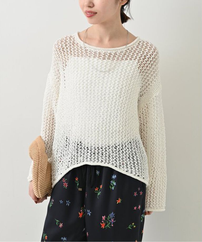 SLOBE IENA「《追加》LOGAN/ローガン SLOBE別注 メッシュプルオーバー LG-25SS09」|ニット・セーター|