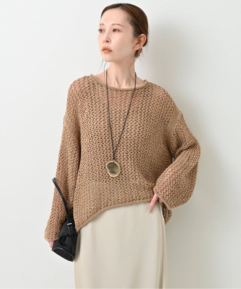 SLOBE IENA「《追加》LOGAN/ローガン SLOBE別注 メッシュプルオーバー LG-25SS09」|ニット・セーター|