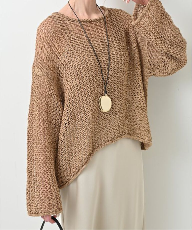 SLOBE IENA「《追加》LOGAN/ローガン SLOBE別注 メッシュプルオーバー LG-25SS09」|ニット・セーター|