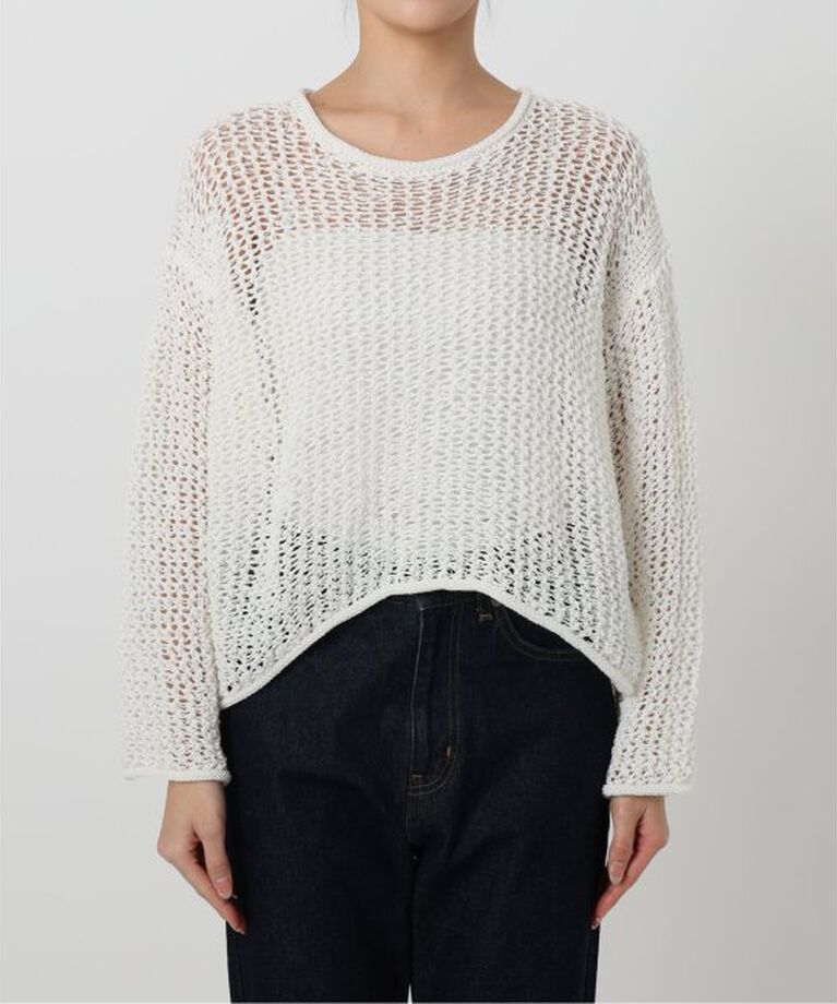 SLOBE IENA「《追加》LOGAN/ローガン SLOBE別注 メッシュプルオーバー LG-25SS09」|ニット・セーター|