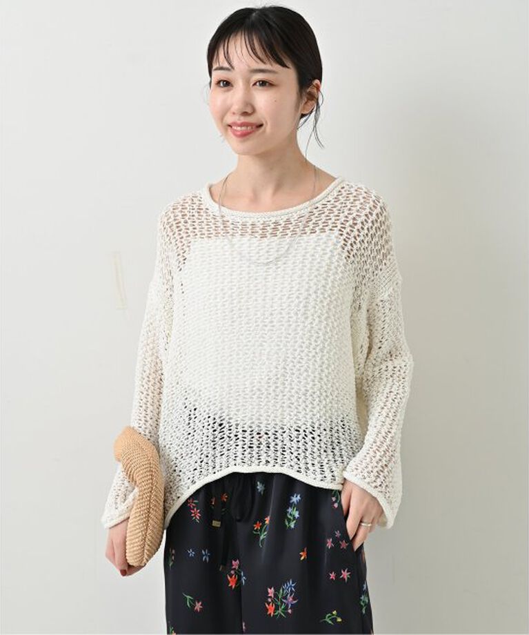SLOBE IENA「《追加》LOGAN/ローガン SLOBE別注 メッシュプルオーバー LG-25SS09」|ニット・セーター|