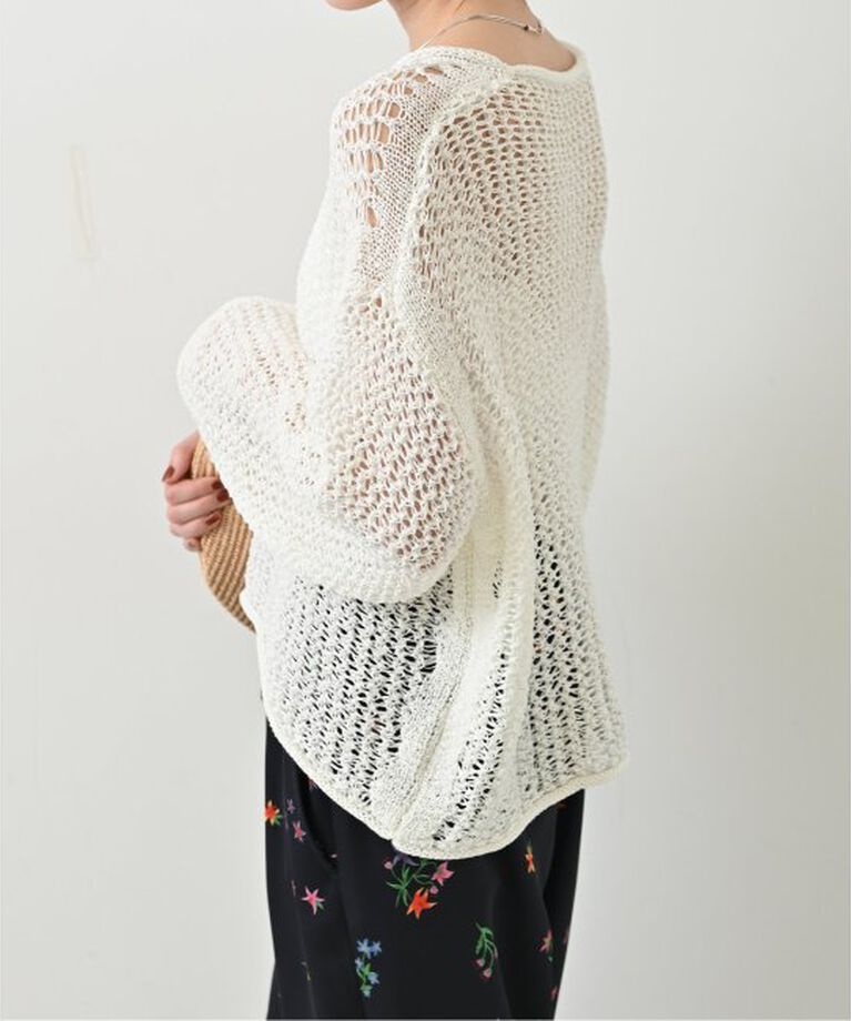 SLOBE IENA「《追加》LOGAN/ローガン SLOBE別注 メッシュプルオーバー LG-25SS09」|ニット・セーター|