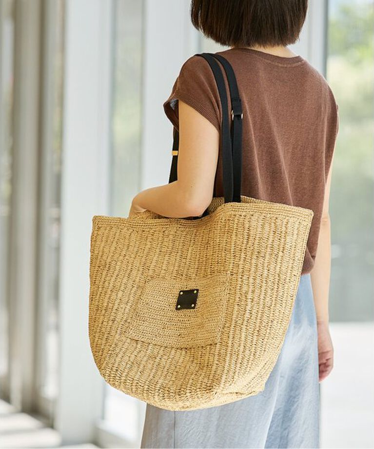 IENA LA BOUCLE「a point etc/アーポワン ウテセ AMABELLA GM バッグ」|かごバッグ|ベージュ