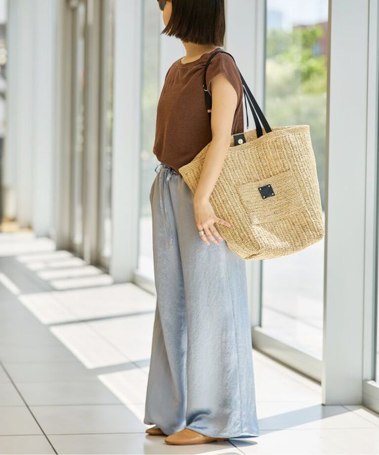 IENA LA BOUCLE「a point etc/アーポワン ウテセ AMABELLA GM バッグ」|かごバッグ|