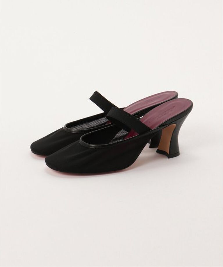 IENA「JANE SMITH/ジェーンスミス TULLE ROUND MULE ミュール #843L」|その他|ブラック