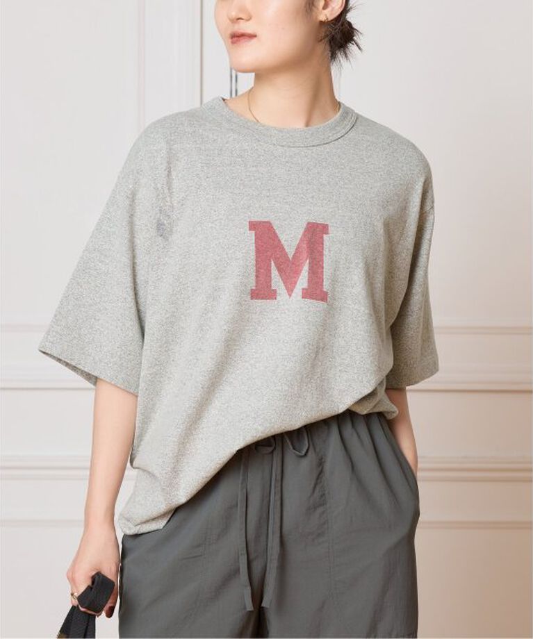 IENA LA BOUCLE「blurhms ROOTSTOCK/ブラームス ルーツストック PRINT Tシャツ BROOTS25S36E」|Tシャツ・カットソー|グレー