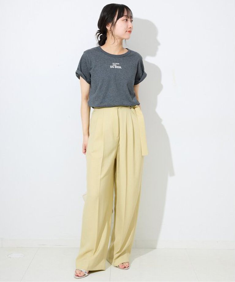 SLOBE IENA「《接触冷感/吸水速乾/UV機能》ウォッシャブルベルテットイージーパンツ」|その他|