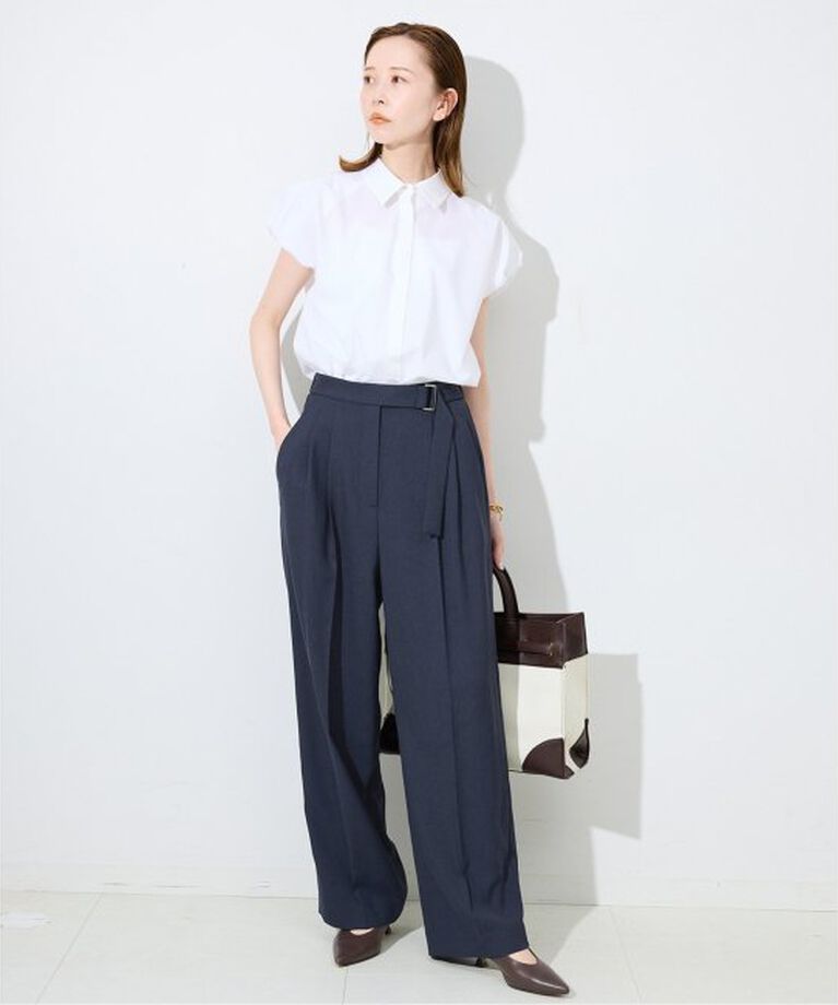 SLOBE IENA「《接触冷感/吸水速乾/UV機能》ウォッシャブルベルテットイージーパンツ」|その他|