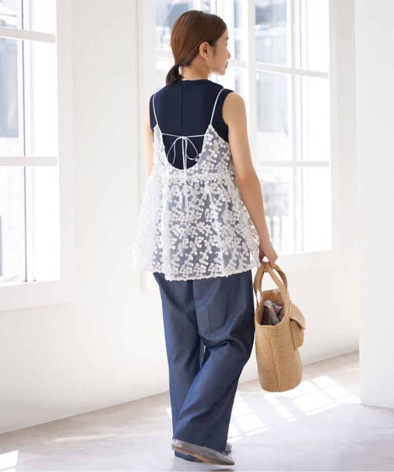 IENA「FLORE FLORE/フローレフローレ ESME TANK タンクトップ」|タンクトップ|