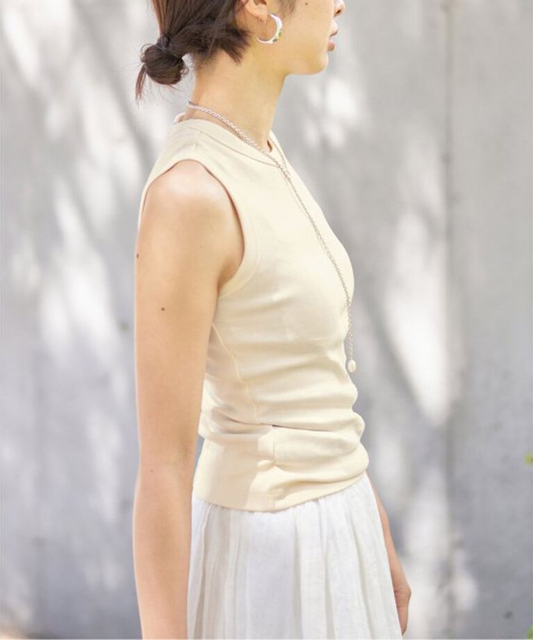 IENA「FLORE FLORE/フローレフローレ ESME TANK タンクトップ」|タンクトップ|