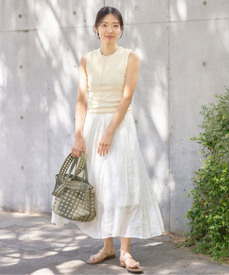 IENA「FLORE FLORE/フローレフローレ ESME TANK タンクトップ」|タンクトップ|