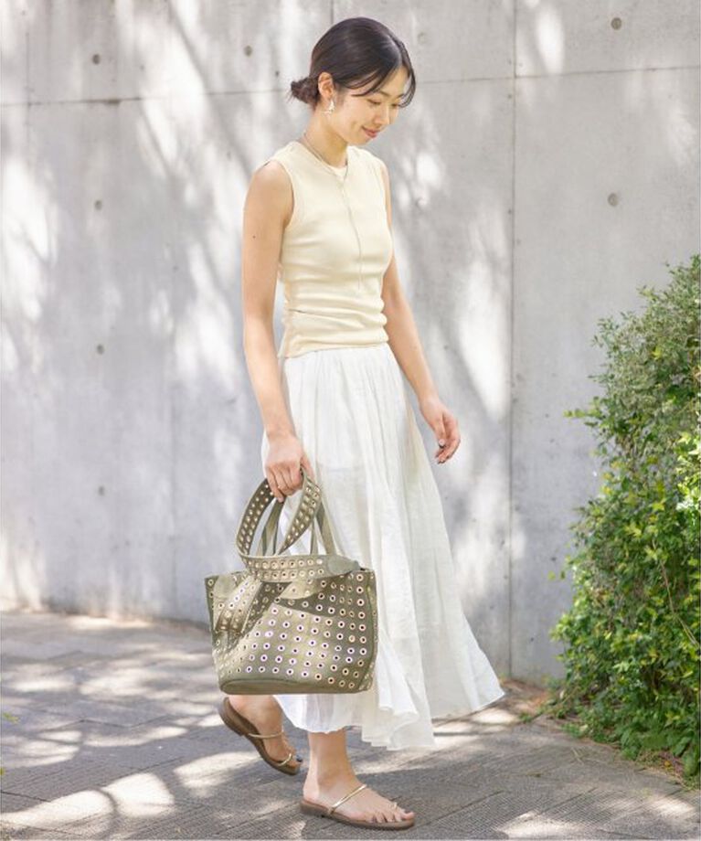 IENA「FLORE FLORE/フローレフローレ ESME TANK タンクトップ」|タンクトップ|
