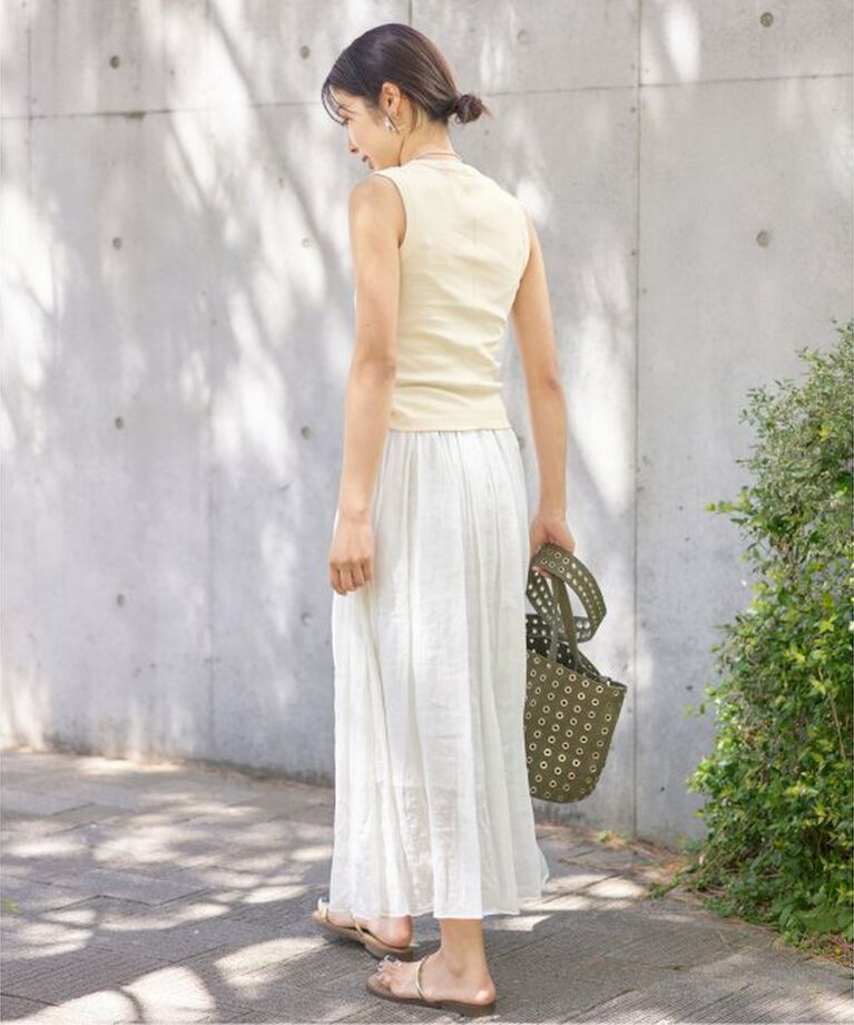 IENA「FLORE FLORE/フローレフローレ ESME TANK タンクトップ」|タンクトップ|