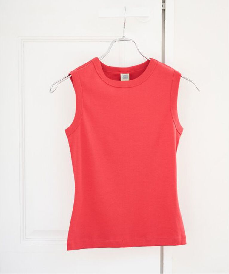 IENA「FLORE FLORE/フローレフローレ ESME TANK タンクトップ」|タンクトップ|レッド