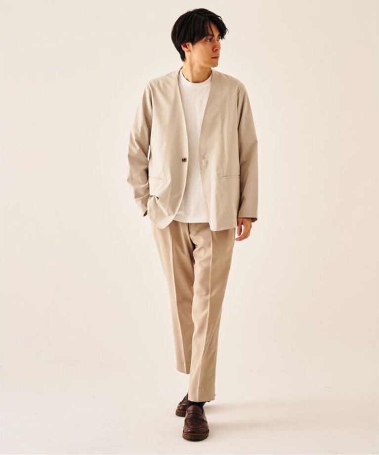 417 EDIFICE「Reflax PBT ウェザーst ジャケット」|ノーカラージャケット|